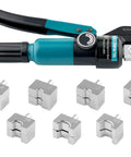 Beefy Hydraulic Battery Lug Crimping Tool Kit With 9 Die Sets For AWG 12 To 2/0, Heavy Duty Crimper, Pro Grade Terminal, Tool and Dies