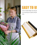 Florist using Waterproof Matte Flower Bouquet Wrapping Paper Set 60 Sheets No Fuss Easy Peasy Floral Packaging With Moisture Protection