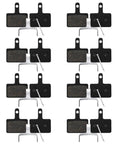 8 Pairs Resin Semi Metallic Bike Brake Pads For Mountain Disc Brakes, High Performance, Quiet, Long Lasting Stop Power