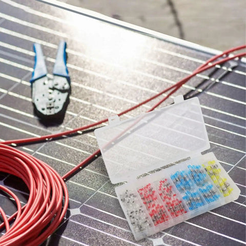 Get These Insane Solder Seal Wire Connectors That Are Totally Rad For Making Super Secure Electrical Joints With Zero Mess And No Crimping Needed To Keep Your Wiring Rock Solid Every Single Time., 200-piece heat shrink solder seal wire connectors kit with case and red wires