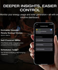 Person holding smartphone showing Delta 3 Classic Go-To Portable Power Station 1024Wh LiFePO4 Battery control interface