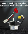 Auger Feed Motor Replacement For Pellet Stoves 2.4 RPM 120V with wire adapter and connectors on textured surface