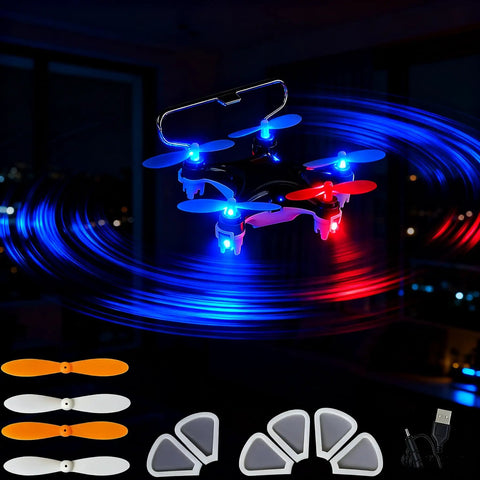 Beginner Friendly Small Drone For All Ages With Easy Takeoff And Landing 360 Degree Flips And Tricks LED Lights in flight