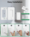 Installation steps for 3 Way Wireless Light Switch And Receiver Kit With 200ft RF Range Remote Control For Ceiling Lights Fans And Lamps No Rewiring Needed No Interference Instant On Off Pre-Programmed For Quick Setup