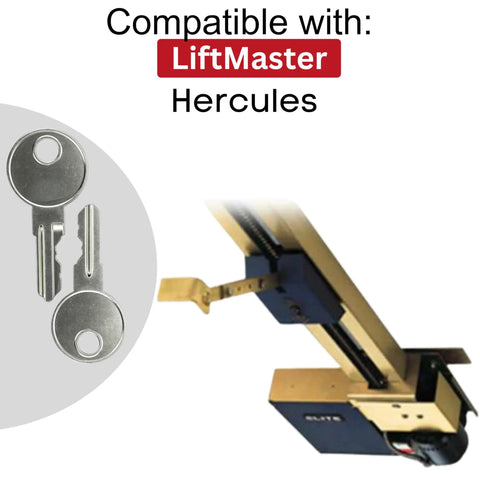No Fuss K80-50295 Access Door Replacement Key For Commercial And Residential Gate Openers Packs Q118 Direct Match And Robby Cloud Keychain Linkage For Smooth Everyday Cycle Control with LiftMaster Hercules.