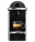Front view of Pixie EN127S One Button Capsule Espresso Machine With a Legit 19 Bar Pump Quick Heat System Multi Function Brew