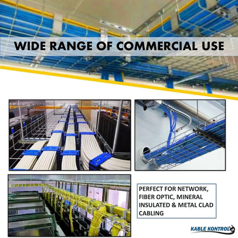 Bulk Pack Cable Tray 10 Feet Long By 6 Inches Wide By 2 Inches High Wire Mesh Cable Management Rack Organizer Basket Pro Grade Zinc Plated Steel NEC Approved For Network And Fiber Optic Cabling 90 Piece Set for data center cable routing