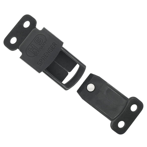 Black Stainless Steel ClicLock Buckle Quick Release Fastener For Dog Training Prong Collar Fits 3.0/3.2mm Wire For Small To Large Dogs Easy Snap Lock Made In Germany