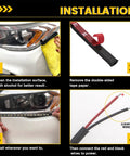 Installation guide for Blue Golf Cart Underglow LED Strip Lights Quad Pack For Boats, Decks, Motorcycles, Kayaks and Interiors.