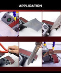 Demonstration of AoXHUGB High Speed Wet Bench Sander With 0 To 13000 RPM variable speed control sharpening knives and tools in use.