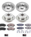 PowerStop front and rear brake kit for Subaru Crosstrek 2018–22 and Impreza 2017–22: rotors, ceramic pads, hardware