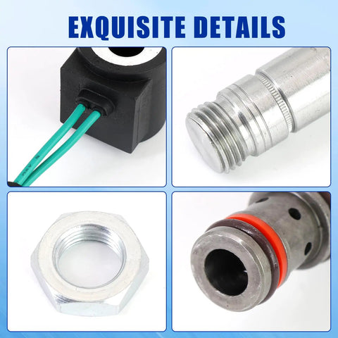 Pro Grade Solenoid Valve Coil And Hydraulic Spool Valve Stem Element Kit Replacement for Bobcat Skid Steer Loader components