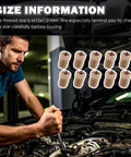 Three Sixteenth Inch Brake Line Fittings Kit With Invert Flare M10 By 1.0 Metric Threads Direct Replacement For Old Car Parts Brake Lines Union Space Saving And Easy To Install For Brake System Repair, 10-pack fittings