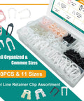 280 Pieces Fuel Line Retainer Clips Set With 11 Sizes For 1/2 Inch And 5/8 Inch Fuel Lines Fits Ford LaCrosse Century Allure Lucerne GMC Envoy And Other GM Vehicles Must Have Auto Repair Gear; organized plastic case