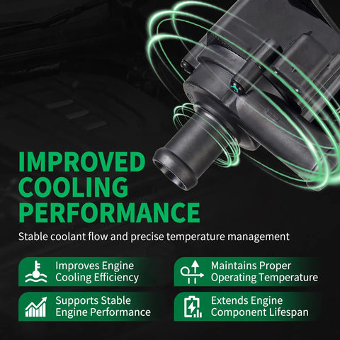 Tight Fit No Sweat Swap Durable Electric Auxiliary Water Pump For Ford Escape And Fusion Coolant System with improved cooling performance.