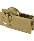 Sliding Patio Door Roller Assembly With 1-1/8 Inch Steel Wheel, 1 Inch Height, Dichromate Finish in side view