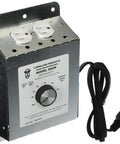 Dual Outlet Dehumidistat Controller For Fresh Air Supply Fans With Auto Humidity Control Plug In 120V System Manual Override 6 Foot