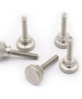 Knurled Thumb Screws M6x30mm Flat Head With Shoulder Grip Ten Pack 304 Stainless Steel Rust Resistant Hardware close-up view