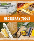 14 Piece Beekeeping Tools Kit With Bee Smoker including hive tools like water feeder, uncapping fork, knife, and queen tool