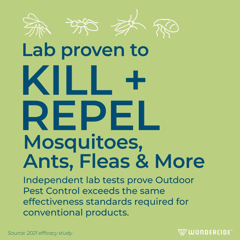 Natural Outdoor Pest Control Spray With Essential Oils Kills Mosquitoes Ants Fleas Ticks And More Repels Pests graphic