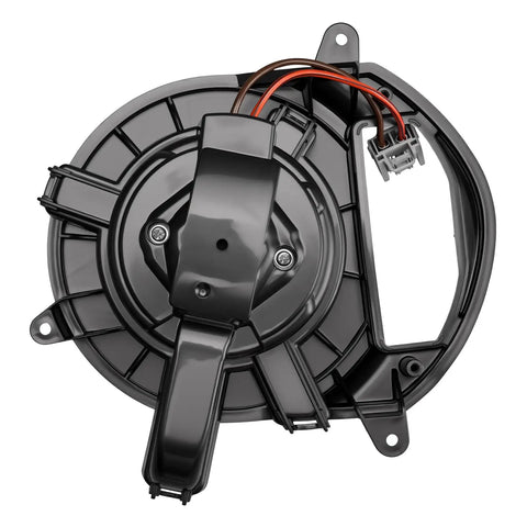 High Output AC Blower Motor With Slick Velocity Fan Assembly For Chevy Silverado 1500 2500Hd 3500Hd And Gmc Sierra 1500 2500Hd 2019 To 2024 back view with wiring.
