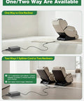 Universal Electric Recliner Power Supply Adapter For Two Pin Switching Transformer Replacement connected to one and two recliners.