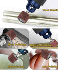 Pro Grade 80 Grit One Quarter Inch Sanding Drum Set with 100 Pieces used for wood sanding, metal polishing, plastic deburring