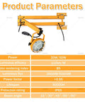 Diagram of Universal LED Loading Dock Light Heavy Duty 30W Or 50W 3600 Lumens to 6000 Lumens showing product parameters.