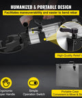 VEVOR Hydraulic Electric Rebar Bender 1.5 KW Handheld Bending Machine with ergonomic handle and portable case for easy use.