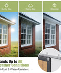 Exterior Sliding Barn Door Hardware Kit With Box Rail Track 450Lb Capacity showcasing weather resistance