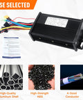 Beefed-Up Ebike Controller For 36V 48V 64V Systems, 750W 1000W, 30A Sine Wave Brushless Motor Controller, aluminum enclosure