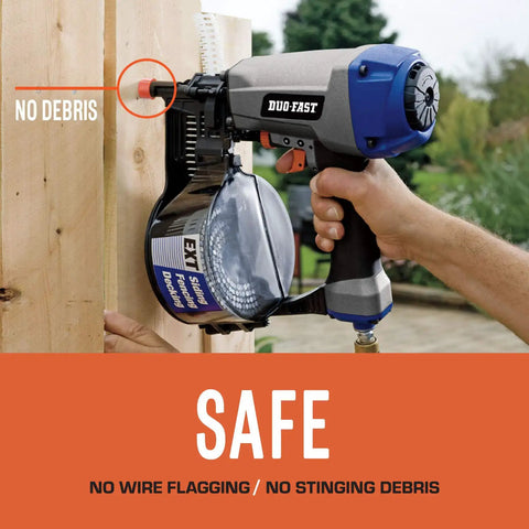 Nail gun using Coil Siding Nails 1 7/8 Inch By.086 Gauge Ring Shank Hot Dipped Galvanized 3,600 Nails Per Box 0 Degree Plastic Collated