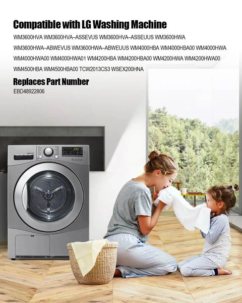 Electronic Sensor Assembly For Front Loading Washing Machines, Push Pull Type, 100 Celsius, Precise Drum Monitoring, Replaces Part EBD48922806, Fits Various Models, Easy Install Replacement Sensor, LG washer compatible