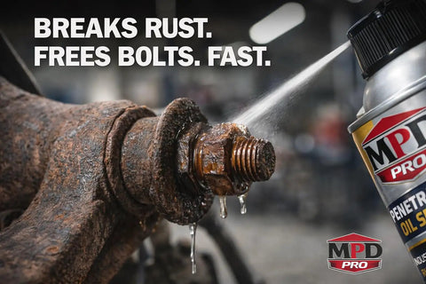 Penetrating Oil Spray For Stuck Bolts And Seized Hardware Heavy Duty Rust Busting Penetrant Fast Acting Deep Penetrating Lubricant used on rusty bolt