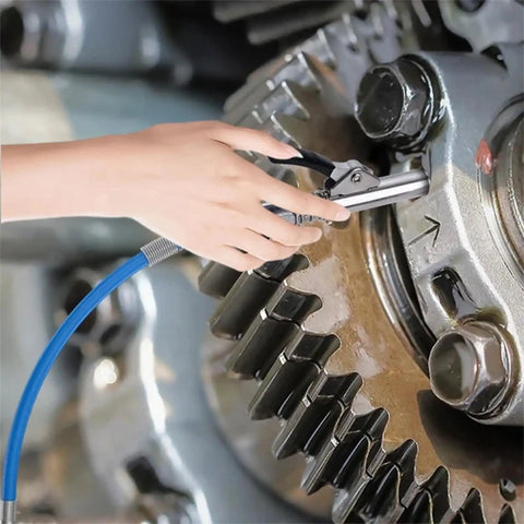 Grease Coupling Kit With 30cm Hose For Auto And Machinery Maintenance Flexible Reach One Hand Handle Enhanced Sealing Garage Ready