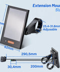 Ebike Display DPC18 For BBS01B BBS02B BBSHD UART Version Mid Drive Motor with extension mount dimensions and buttons