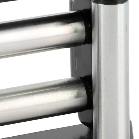 Universal 110mm Winch Roller Fairlead, Heavy Duty Metal Fairlead With Rope Guide, Straight Line Handling And Cable Protection For Off Road Rigs, Fits Any Winch System close-up
