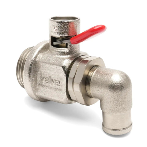 Oil Drain Valve With Removable L Shape Hose End For 27mm 2.0 Thread Stainless Steel Heavy Duty Oil Change Fitting for trucks