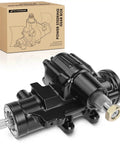 Heavy Duty Power Steering Gearbox For Chevy Camaro Chevelle El Camino Malibu Monte Carlo 1964 1976 close-up view with matte black finish.