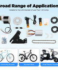 350W 36V E Bike Conversion Kit Twist Style Waterproof For Common Bike Fits Most Bicycle Wheels Sprocket Mounts On Spokes