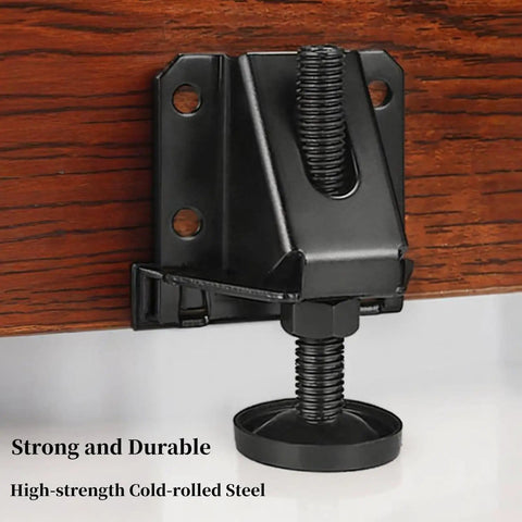 Eight Pack Heavy Duty Leveling Feet For Tables And Cabinets With Adjustable Height And Three Eighths Inch Threads Table Leg Levelers For Workbenches Desks Shelving Units And More Includes Tool Kit For Quick Install