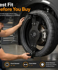 Professional Gearhead Wheel Fitment Simulator And Tire Rim Mockup Tool for 14 To 20 Inch Diameters plus 7 To 10 Inch Widths in use.