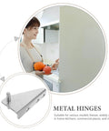 Refrigerator Door Hinge Set 2 Pack Metal With Noise Reducing Caps For Quiet Smooth Opening In Home Kitchens And Commercial Freezers