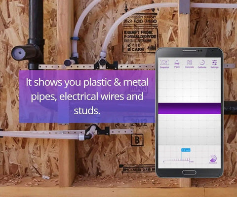 Fo Sho Reliable Android Only Smart Wall Detector that hella fast finds plastic pipes and electrical wires in walls.