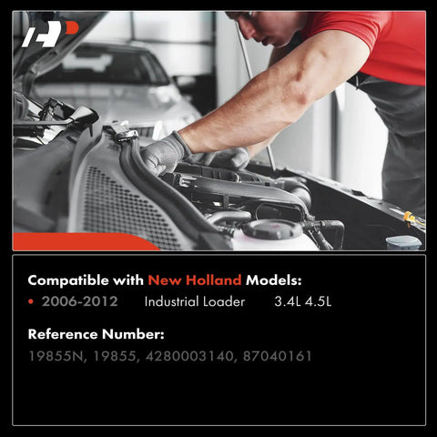 Mechanic adjusting component, compatible for 12V 2.7KW Starter Motor With 10 Teeth CW Rotation For New Holland Industrial Loader 2006-2012