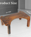 Wooden 7 Inch Squatting Toilet Stool For Adults With Foot Pad And Anti Slip Design Built For Comfort And Safety A Potty Stool