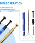 Image showing Six Pack Jewelry Pick Up Tool Set With Four Claw Sprinkle Pen Grabbers Stainless Steel components.