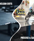 Heavy Duty Drill Nibbler Metal Cutter Attachment For Electric Impact Lithium Drills Titanium Steel Gears, showing clean vs unclean metal cuts.
