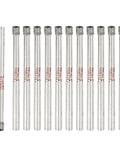 Luomorgo 12-piece diamond hole saw set, 3 mm (1/8 in) diameter, 1/5 in cutting depth for glass, ceramic, tile