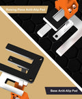Heavy Duty Arm Jack Lifter 2 Pack Made From Tough Stainless Steel And Aluminum Alloy Handles with anti-slip pads for secure lifting tasks.